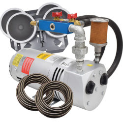 PA50W Rotary Vane Pond Aeration System- 1/4 HP Kit with Quick Sink Tubing