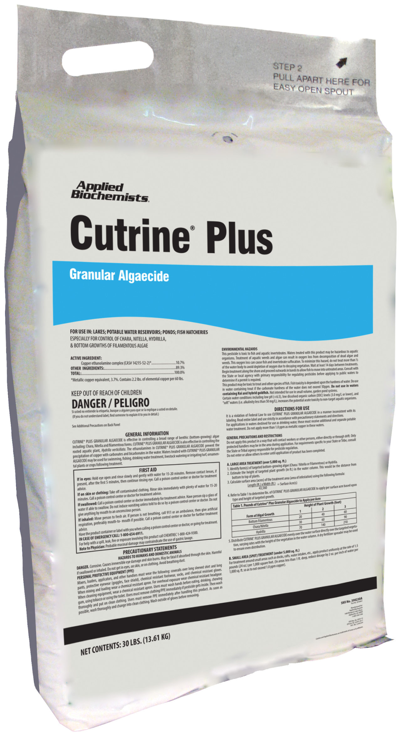 CPL Cutrine Plus Liquid Algaecide 1 Gallon Stoney Creek Fisheries 