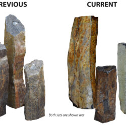 HBS3CSL Tranquil Décor Natural Top Real Basalt Three Pack Kit- 20", 27", 35"