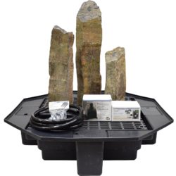 HBS3CSL Tranquil Décor Natural Top Real Basalt Three Pack Kit- 20", 27", 35"