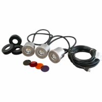 Kasco Stainless Steel 3 LED Light Kit 19 Watt Fixtures - 100 ft cord with Disconnect