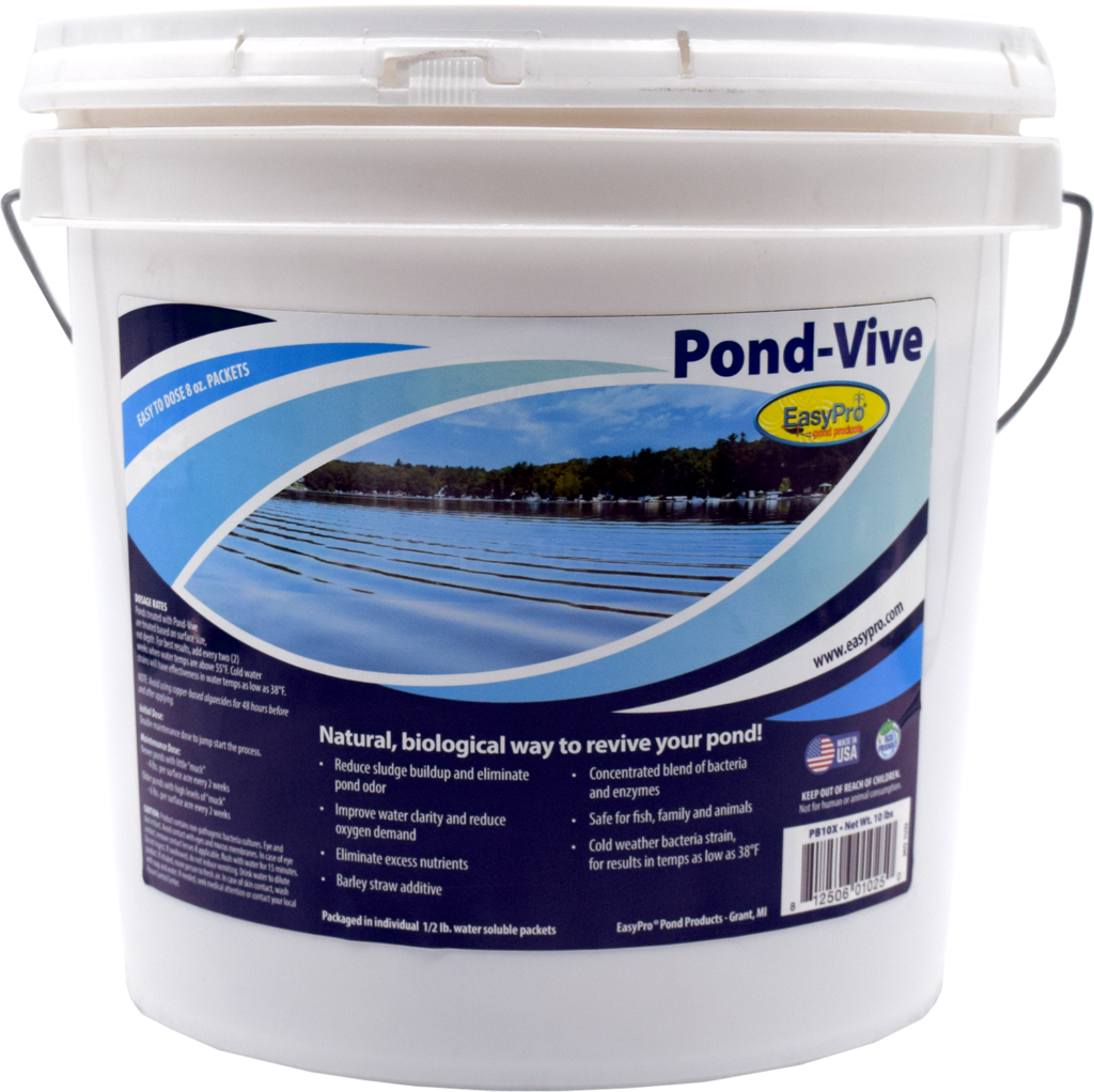 PB10X Pond-Vive Bacteria – 10 lb pail – 20 ct 8oz Water Soluble