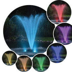 EasyPro 2 Light Color Changing LED Fountain Light Kits for up to 3/4 hp