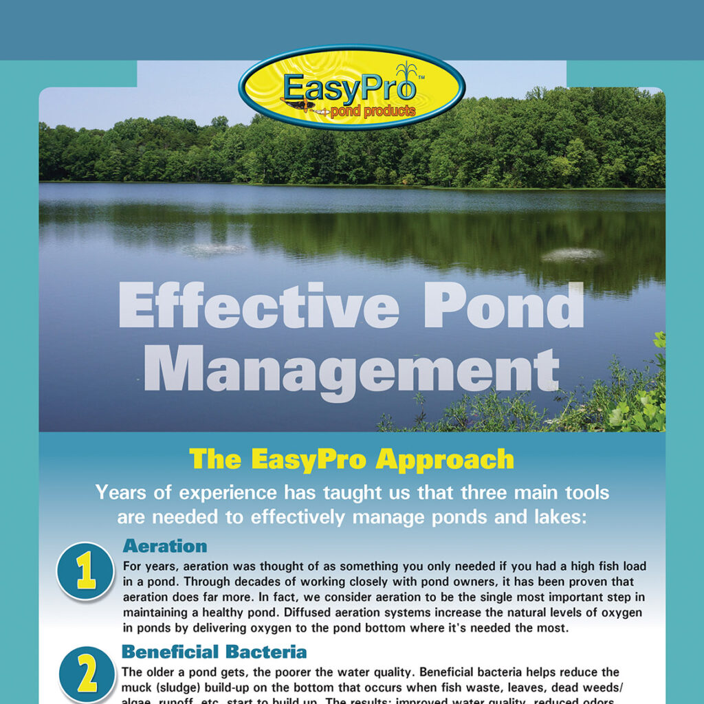 Effective Pond Management Guide Stoney Creek Fisheries & Equipment