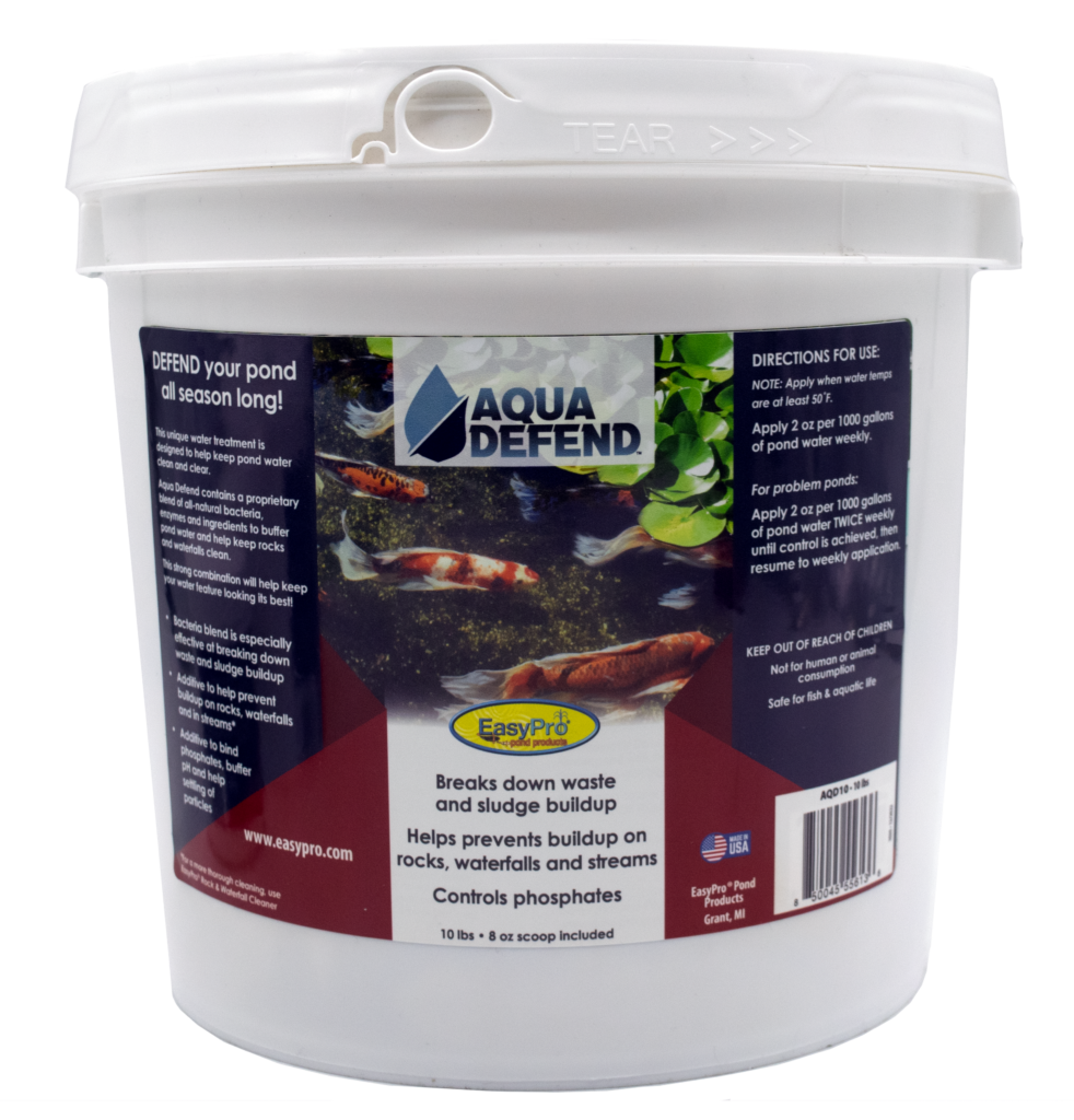 AQD10 Aqua Defend™ AllNatural Pond Water Treatment 10 lb Pail